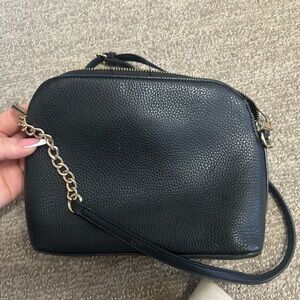 Kelly & Katie Black Crossbody Bag with Gold Chain